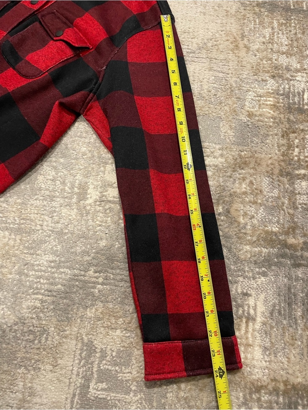 Lands' End Women's Buffalo Plaid Shacket Shirt Jacket Soft & Cozy Size 1X 16-18W - Picture 12 of 12